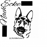 Embroidery German Shepherd Nr.6 4x4" 