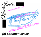 Stickdatei Schlitten 10x10