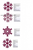 Stickdatei Schneeflocken Set 1-4