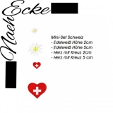 Embroidery Mini Set Schweiz 4x4" 