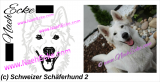 Stickdatei Schweizer Schäferhund / Berger Blanc Suisse Nr. 2 13x18