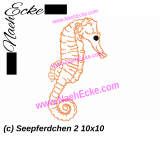 Embroidery Seahorse 2 4x4