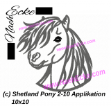 Stickdatei Shetland Pony 2-10 10x10