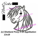 Stickdatei Shetland Pony 2-10 13x18