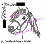 Stickdatei Shetland Pony 4 10x10