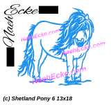 Stickdatei Shetland Pony 6 13x18 / 14x20