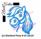 Stickdatei Shetland Pony 8-15 10x10