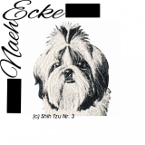 Embroidery Shih Tzu 3 13x18 PHOTOstitch 