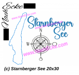 Embroidery Starnberger See 11.81 x 7.87