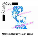 Stickdatei Steinbock 10 Alois 10x10