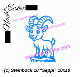 Stickdatei Steinbock 11 Seppi 10x10