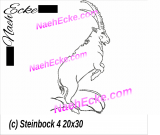 Stickdatei Steinbock Nr. 4 20x30 / 20x28 / 20 x 20