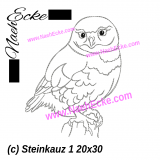 Stickdatei Steinkauz 1 20x30 / 20x28 / 20x20