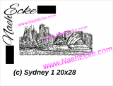 Stickdatei Sydney Skyline 20x28 Scrib-Art