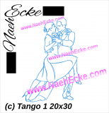 Stickdatei Tango 1 20x30 / 20x20 / 14x20