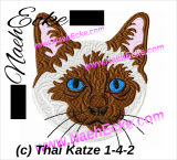 Stickdatei Thaikatze 1-4-2 10x10