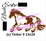 Embroidery Horse Tinker Irish Cob 5 5x7