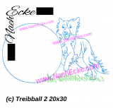 Stickdatei Hundesport Treibball 2 20x30