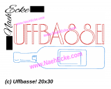 Stickdatei Uffbasse! 18x30 / 20x28 / 20x30