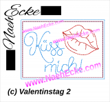 Embroidery Card Valentinesday 2 5x7