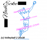 Stickdatei Volleyball 2 20x30 / 20x28 / 18x30 / 14x20 / 20x20