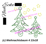 Stickdatei Weihnachtsbaum 4 13x18 / 14x20
