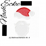 Stickdatei Weihnachtsman Nr. 4 10x10 