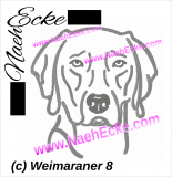 Stickdatei Weimaraner 08 10x10