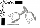 Stickdatei Westernreiten 2 13x18 