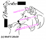 Stickdatei Wolf 5 20x30 / 20x28
