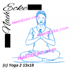 Stickdatei Yoga 2 Lotus Pose 13x18 / 14x20
