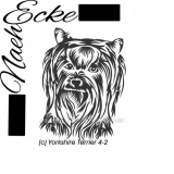 PLOTTERdatei Yorkshire Terrier Nr. 4-2 SVG / EPS 