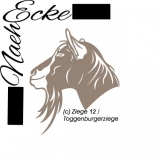 FILE Goat 12 Toggenburgerziege SVG / EPS 