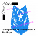 Belgischen Schäferhund Groenendael 7.87x7.87
