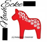 Embroidery Dala Horse 1 10x10 