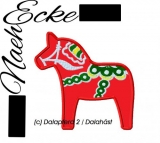 Embroidery Dala Horse 2 10x10 