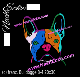 Embroidery French Bulldog 8-4 11.81 x 7.87