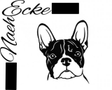 Embroidery French Bulldog 8 13x18