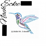 Embroidery Humming-Bird 3 Doodel 4x4