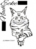 PLOTTERdatei Katze Maine Coon 1 SVG / EPS 