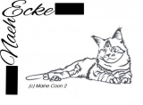 PLOTTERdatei Katze Maine Coon 2 SVG / EPS 