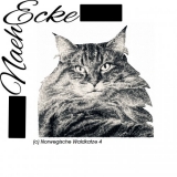 Stickdatei Norwegische Waldkatze Nr. 4 13x18 