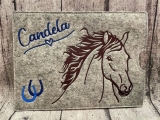 Stickdatei Pferdekopf Nr. 24 Andalusier 10x10 